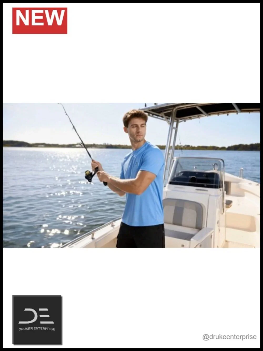 UPF 50+ Sun Protection Rash Guard, Quick Dry Lightweight Swim Shirt for Men
